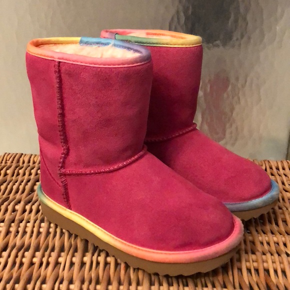 UGG Other - Girl classic ll short rainbow 🌈 👢
